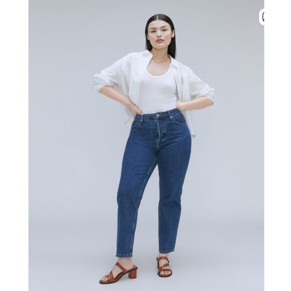 Everlane The Curvy‎ 90s Cheeky Straight Ankle Jean  Cotton Medium Wash Size 27